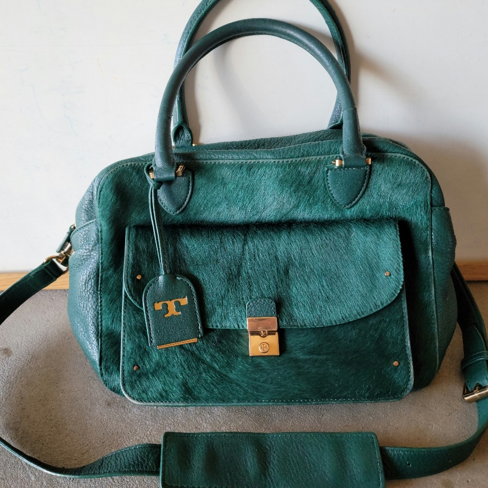 Tory Burch Priscilla Satchell in Malachite